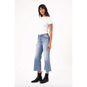 Rolla’s Classic Flare Crop High Rise Jeans Stone GREY Woemns Size 26